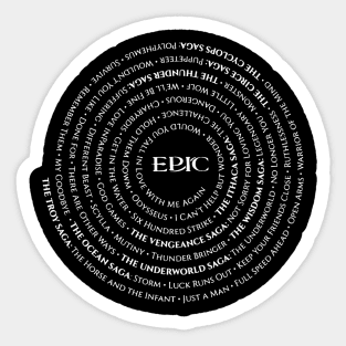 Vintage Epic The Musical Sticker